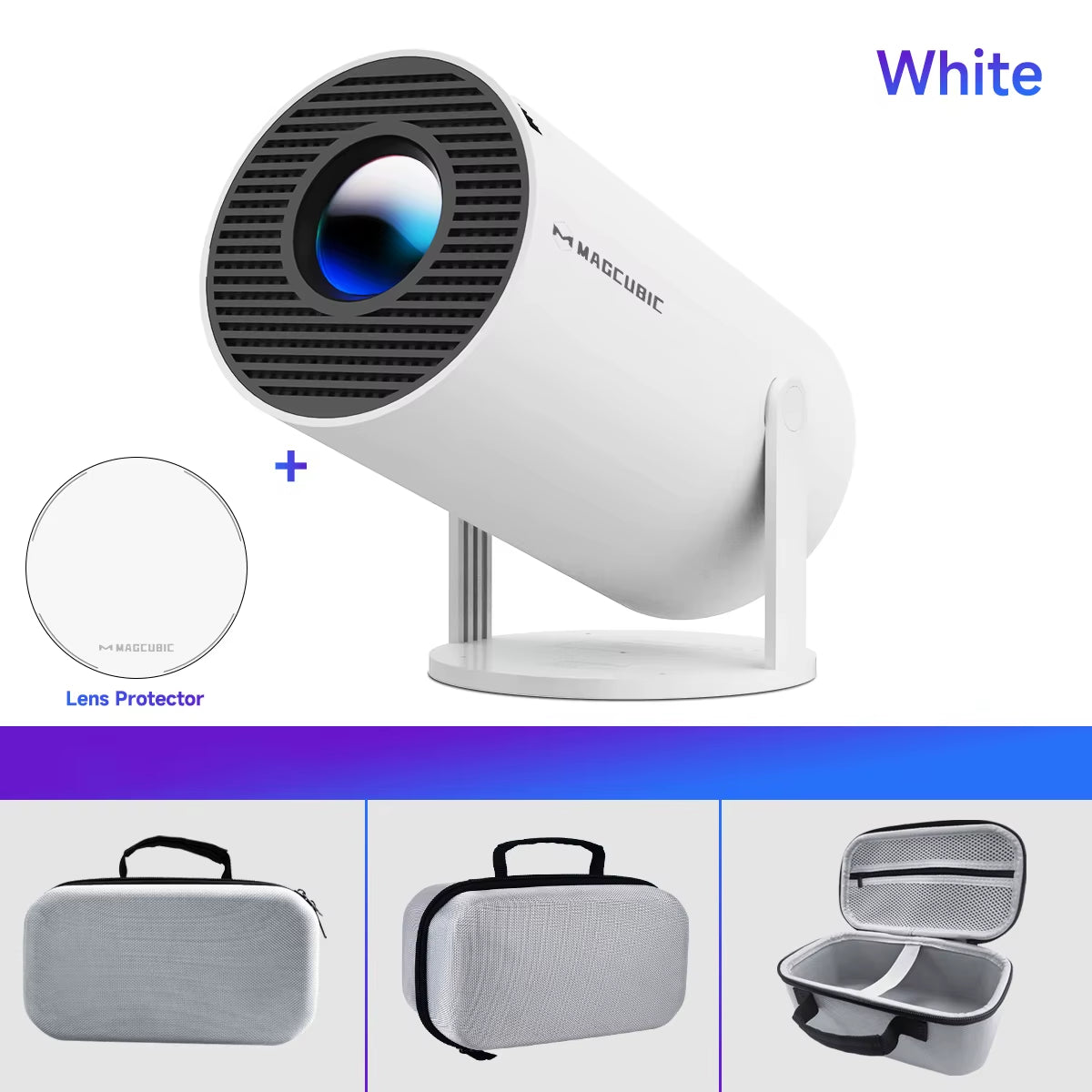 HY300 Pro 8K Android Projector - Dual WiFi 6, 290 ANSI, Allwinner H726, Bluetooth 5.4, 1080P Home & Outdoor Cinema Experience